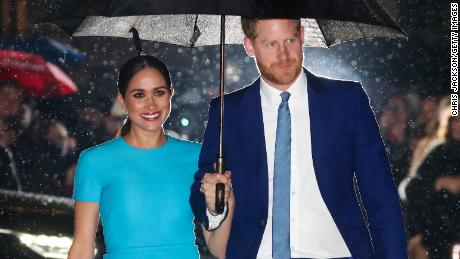 LONDON, ENGLAND - MARCH 05: Meghan, Duchess of Sussex and Prince Harry, Duke of Sussex attend The Endeavour Fund Awards at Mansion House on March 05, 2020 in London, England. (Photo by Chris Jackson/Getty Images) 