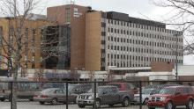 Exterior view of Sinai-Grace Hospital in Detroit in 2010. (AP Photo/Carlos Osorio)