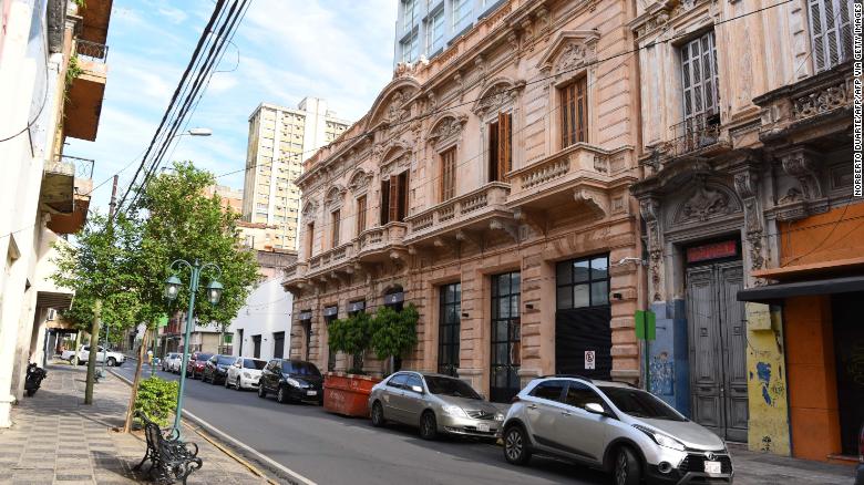 Picture of the facade of the hotel in Asuncion where Ronaldinho and his brother will serve house arrest.