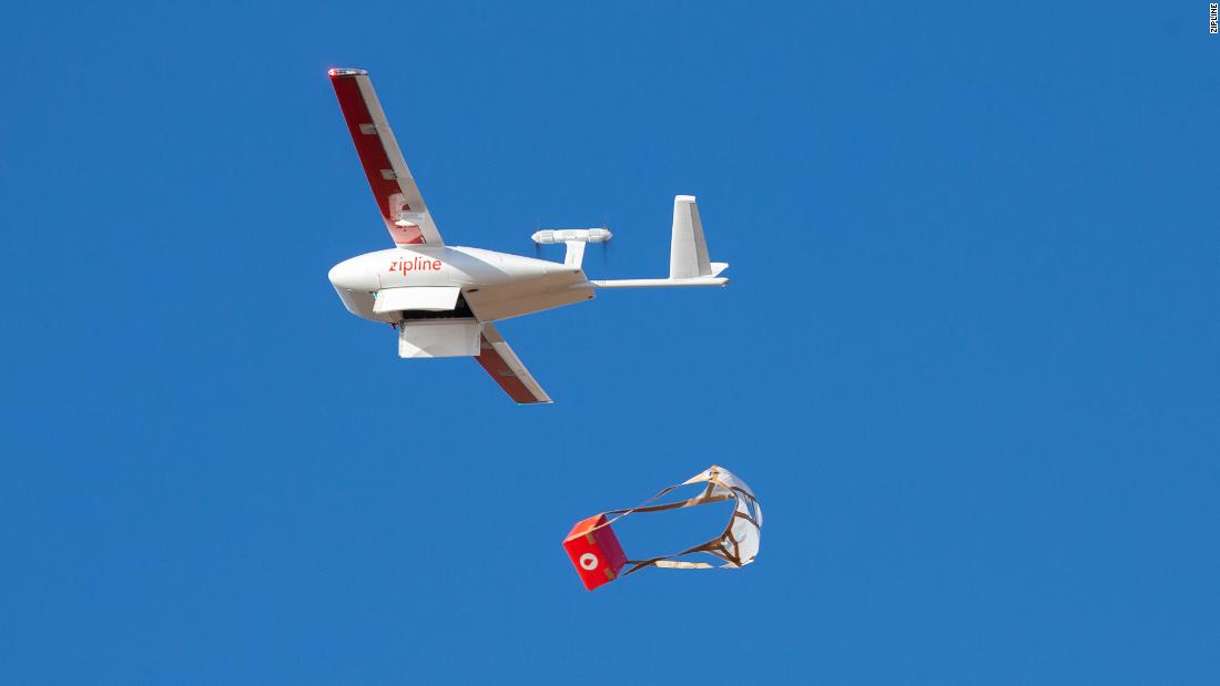 US-based company Zipline has used drones to distribute &lt;a href=&quot;https://edition.cnn.com/2020/04/28/tech/zipline-drones-coronavirus-spc-intl/index.html&quot; target=&quot;_blank&quot;&gt;medical supplies&lt;/a&gt; to clinics in Rwanda and Ghana. In 2020, the company told CNN it could distribute Covid-19 vaccines when they become available.  