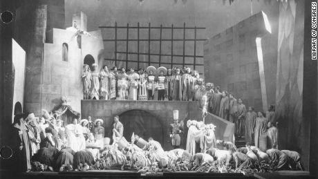 Photographic print from New York production of Macbeth.