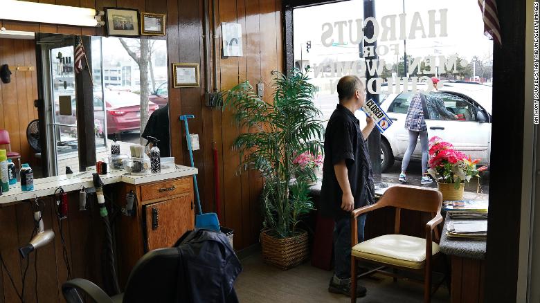 With barber shops and salons closed, many Americans are self-grooming at home. Sales of hair clippers and hair coloring products have spiked. (Anthony Souffle/Star Tribune/Getty Images)