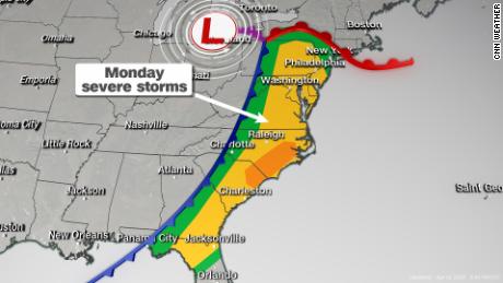 Severe Threat for Monday