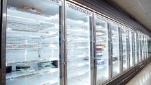 Empty store shelves are seen in a supermarket as people has been stocking up for food and other essential items fearing the supply shortages.