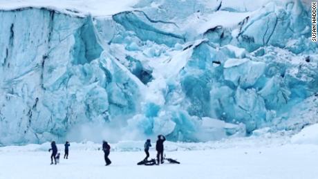 Alaska glacier collapse captured in slow motion - CNN Video