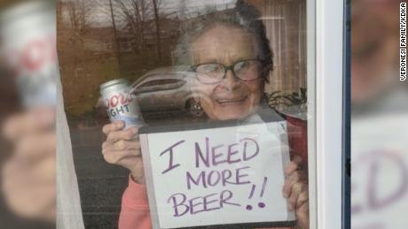 The 93-year-old&#39;s plea for more beer went viral.