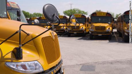 Austin school district deployed over 100 school buses equipped with WiFi for students without internet access