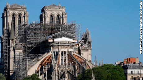 A year after the blaze, Notre Dame&#39;s rebuild is on hold due to coronavirus