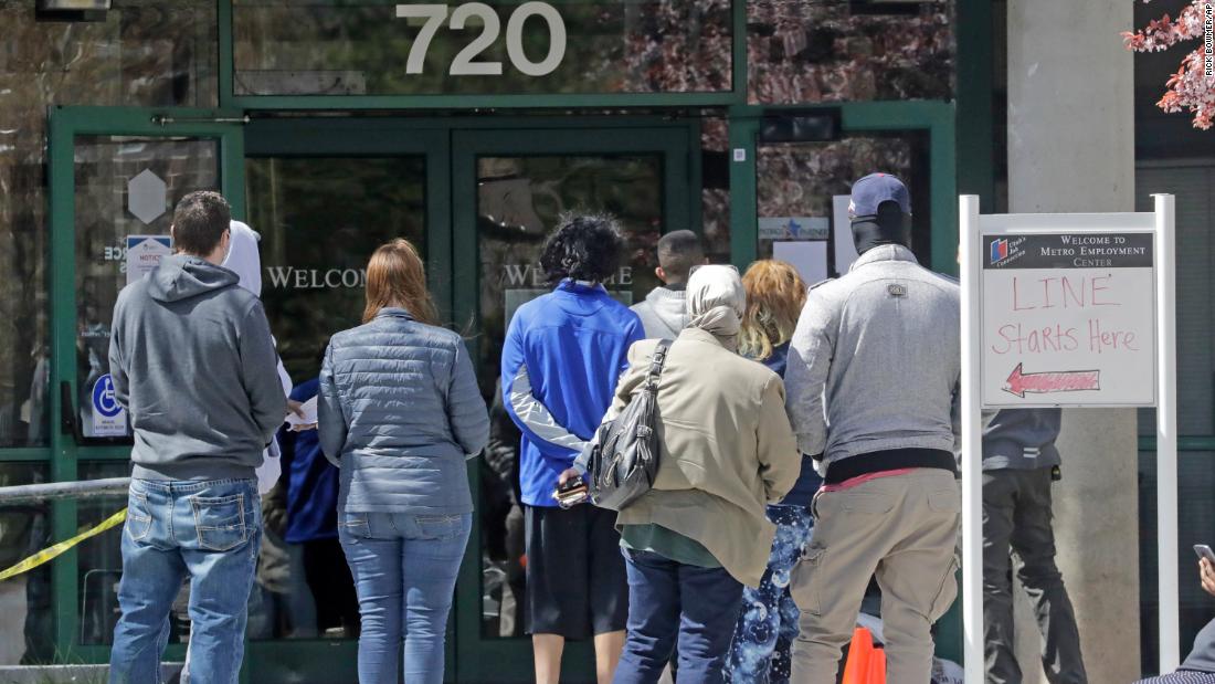 22 million Americans have filed for unemployment benefits in the last four weeks