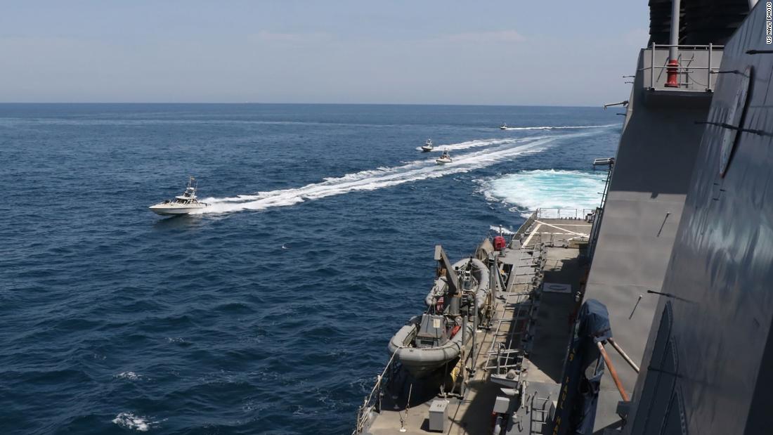 US Coast Guard ship fired around 30 warning shots at Iranian fast boats in latest tense encounter