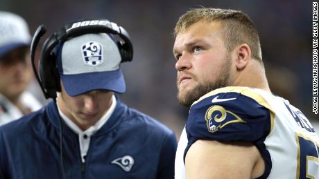 Los Angeles Rams center Brian Allen is the first known active NFL player to test positive for the coronavirus