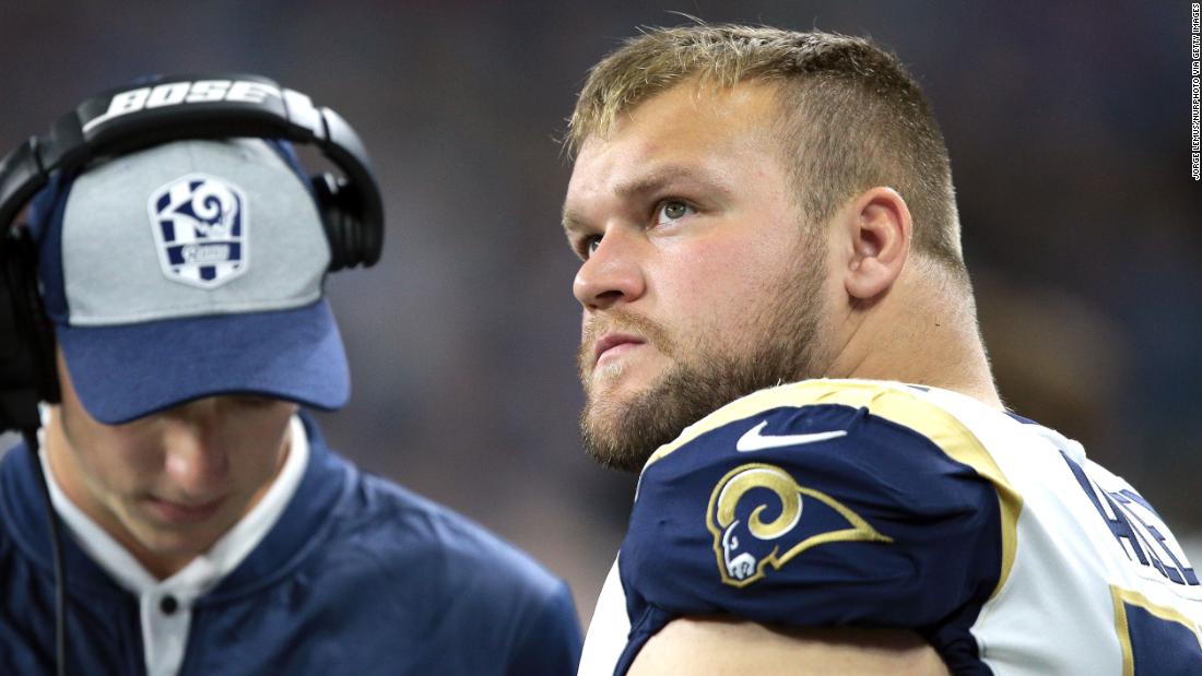 LA Rams center  the first known active NFL player to test positive for the coronavirus