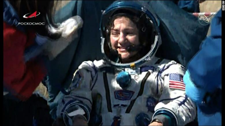 Jessica Meir and two other astronauts landed Friday morning.