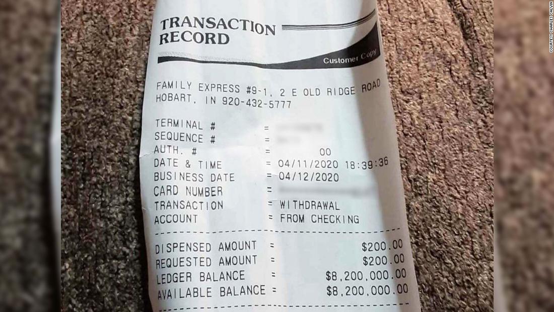 A Man Goes To Withdraw His 1 700 Stimulus Money And Gets A Receipt For 