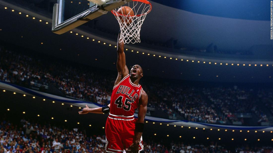 When Jordan returned in 1995, he wore number 45 -— his baseball number — instead of 23. He reverted to 23 during the playoff series against Orlando, but the Bulls lost in six games.