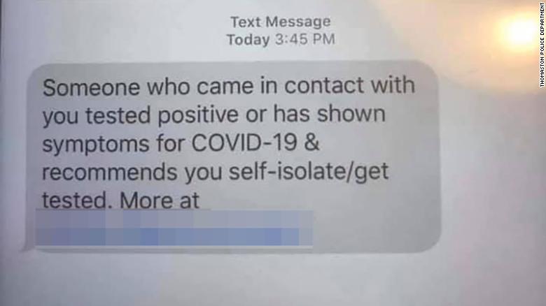 This is an example of a scam text that should be ignored, law enforcement officials say.