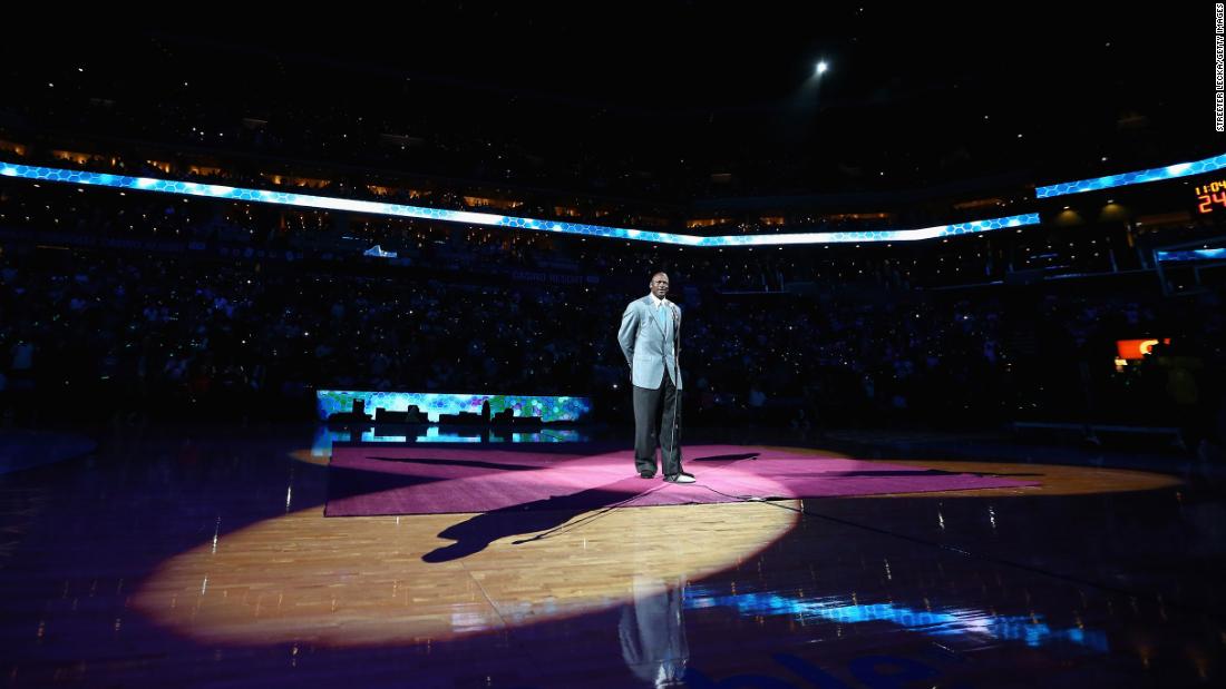 Jordan unveils the Charlotte Bobcats&#39; name change in 2013. They became the Charlotte Hornets.