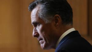 Sen. Mitt Romney (R-UT) stands in a hallway near the Senate chamber in the U.S. Capitol on January 24, 2020 in Washington, DC.