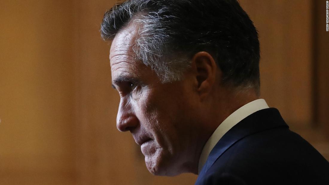 Mitt Romney says he did not vote for Trump in the 2020 election
