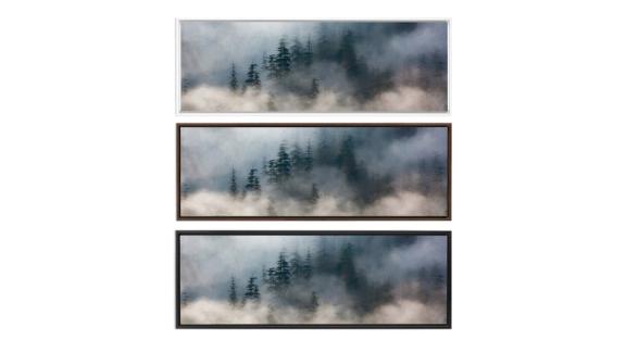 Foggy Mountain Forest, Oil Landscape Painting on Canvas 