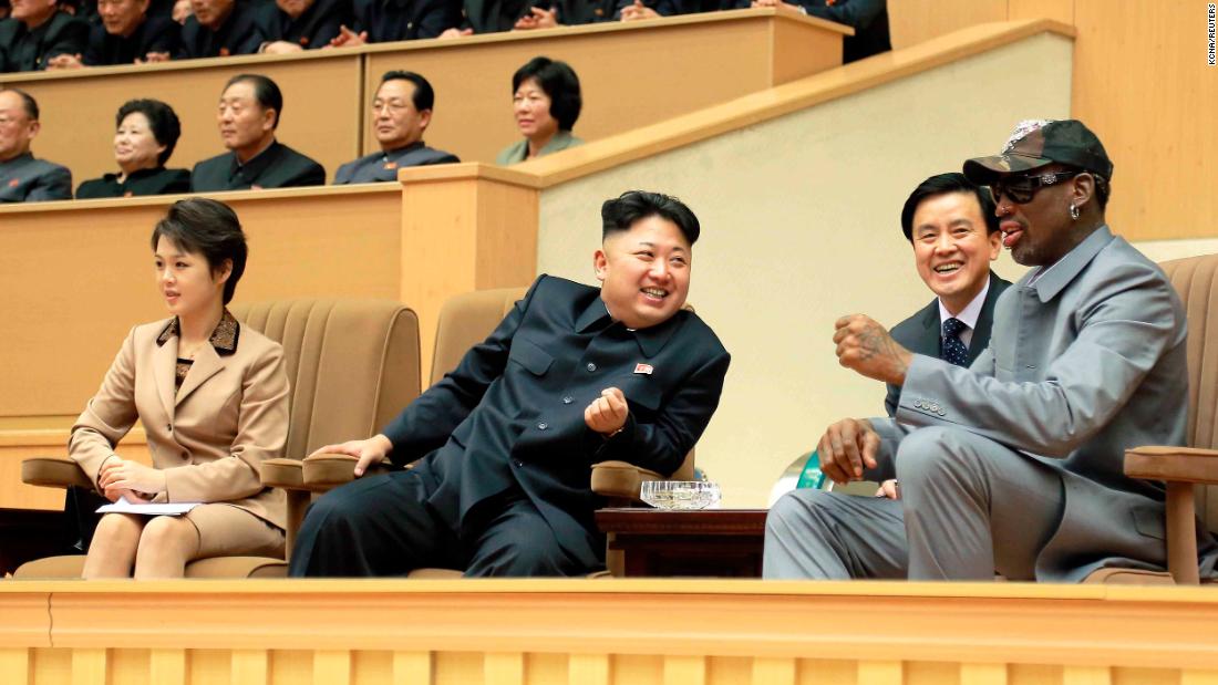 In January 2014, Kim hosted basketball legend Dennis Rodman and other former NBA players who were taking on North Koreans in an exhibition game. Kim grew up a massive basketball fan, and he and Rodman struck up a friendship. This was Rodman&#39;s fourth visit to North Korea, and he called &lt;a href=&quot;https://www.cnn.com/2014/01/08/world/gallery/rodman-north-korea-basketball-game/index.html&quot; target=&quot;_blank&quot;&gt;the game&lt;/a&gt; &quot;basketball diplomacy.&quot;