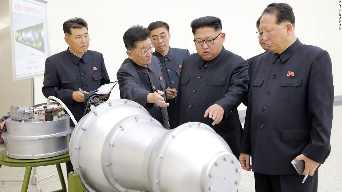 Kim looks at a metal casing in this photo provided by North Korea&#39;s state-run news agency in September 2017. Earlier that year, &lt;a href=&quot;https://www.cnn.com/2017/01/01/asia/north-korea-kim-jong-un-speech/index.html&quot; target=&quot;_blank&quot;&gt;in a televised address,&lt;/a&gt; Kim claimed that North Korea was close to testing an intercontinental ballistic missile.