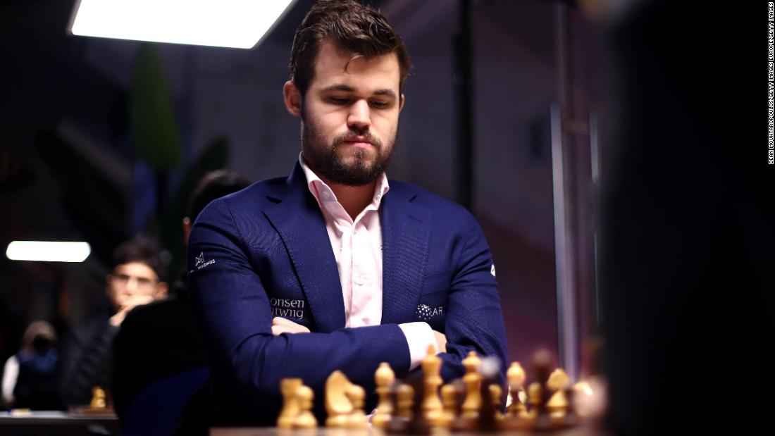 Magnus Carlsen ,Alireza Firouzja during the World Championships of News  Photo - Getty Images