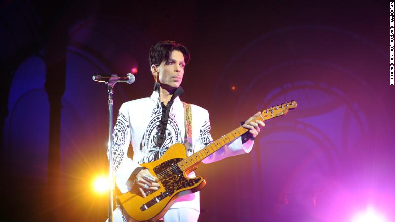 The late, great Prince performs on October 11, 2009, at the Grand Palais in Paris. 