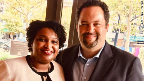 Stacey Abrams and Benjamin Jealous