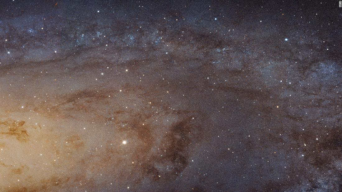 One of the closest neighbors to our own Milky Way, the Andromeda Galaxy, can be seen with the naked eye if you know where to look on a clear, dark night. In 2012, scientists using data from Hubble predicted Andromeda would collide with the Milky Way in about four billion years. Andromeda is 2.5 million light years from Earth.