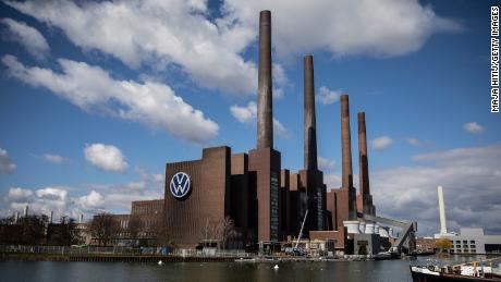 Volkswagen&#39;s gigantic factory complex in Wolfsburg, Germany.