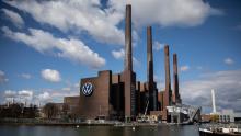 Volkswagen&#39;s gigantic factory complex in Wolfsburg, Germany.