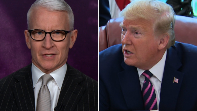 Cooper calls out Trump's walk back: He just lied