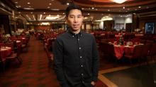 Truman Lam, manager of Jing Fong Restaurant in Manhattan&#39;s Chinatown, pictured in February. (Jorge Corona / New York University)