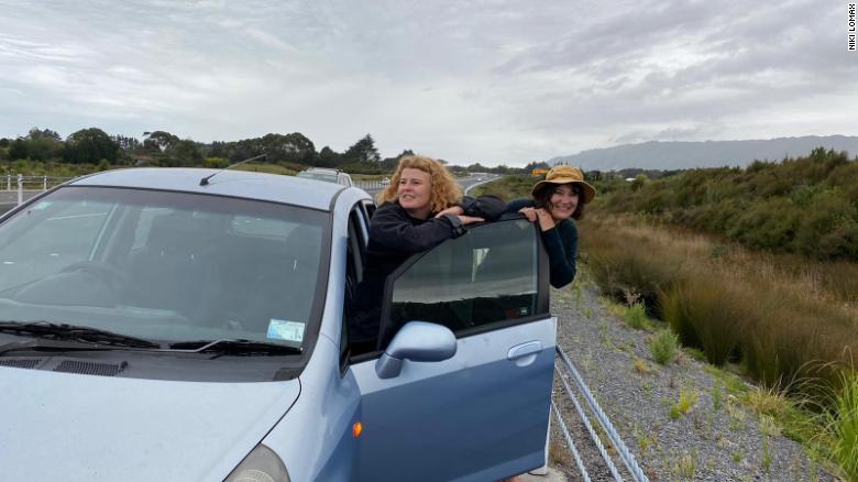 The author and a friend in the Wellington region, before New Zealand&#39;s nationwide lockdown. 