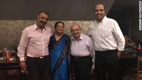 Raj Nathwani, Kanchan, Suryakant, and Manish Nathwani (from left to right) are pictured.