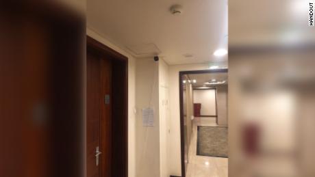A surveillance camera was installed outside Ian Lahiffe&#39;s front door the morning after he returned to Beijing.