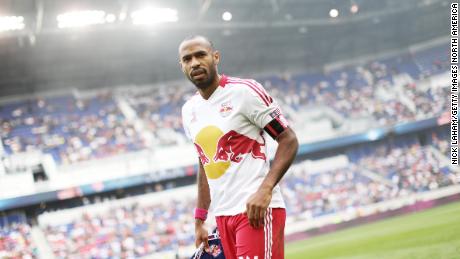 Henry takes to the field for the game against the Chicago Fire.