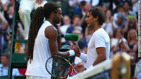 Dustin Brown famously beat Radael Nadal in the second round at Wimbledon in 2015.