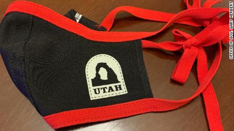 An example of a mask the state of Utah will be providing its residents as a part of its new initiative, &quot;A Mask for Every Utahn.&quot; 