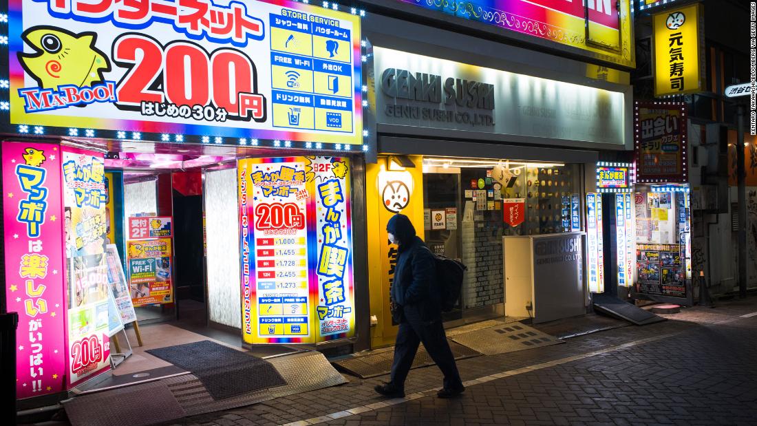 When your home is a Japanese internet cafe, but the coronavirus pandemic forces you out picture picture