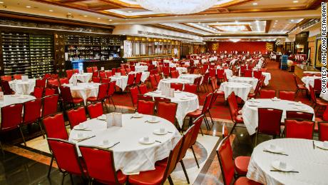 Jing Fong&#39;s massive dining room, shown here a year ago, is usually bustling with customers, but after business slowed, it closed in mid March. (Jing Fong Restaurant)