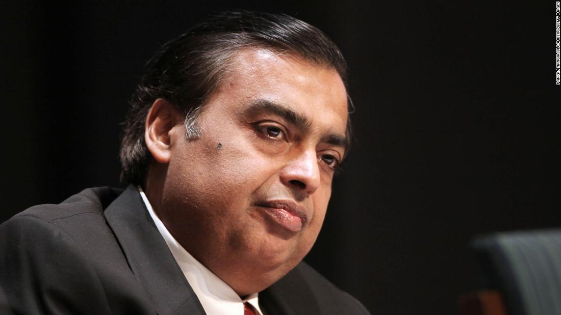 Indian billionaire Mukesh Ambani will forgo his salary until the pandemic eases