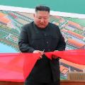 kim jong un ribbon cutting 0501 