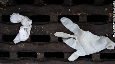 Discarded masks and gloves have become a common sight in cities around the world.