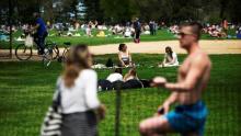 Nice weather sends people to Central Park after weeks stuck at home