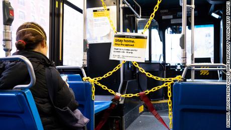 Some buses are distancing riders from drivers to better protect them. 