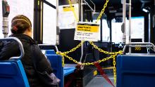 Some buses are distancing riders from drivers to better protect them. 