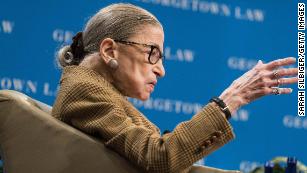 Ruth Bader Ginsburg participates in Supreme Court arguments from hospital