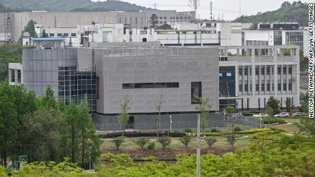 A general view shows the P4 laboratory at the Wuhan Institute of Virology in Wuhan in China's central Hubei province on April 17.